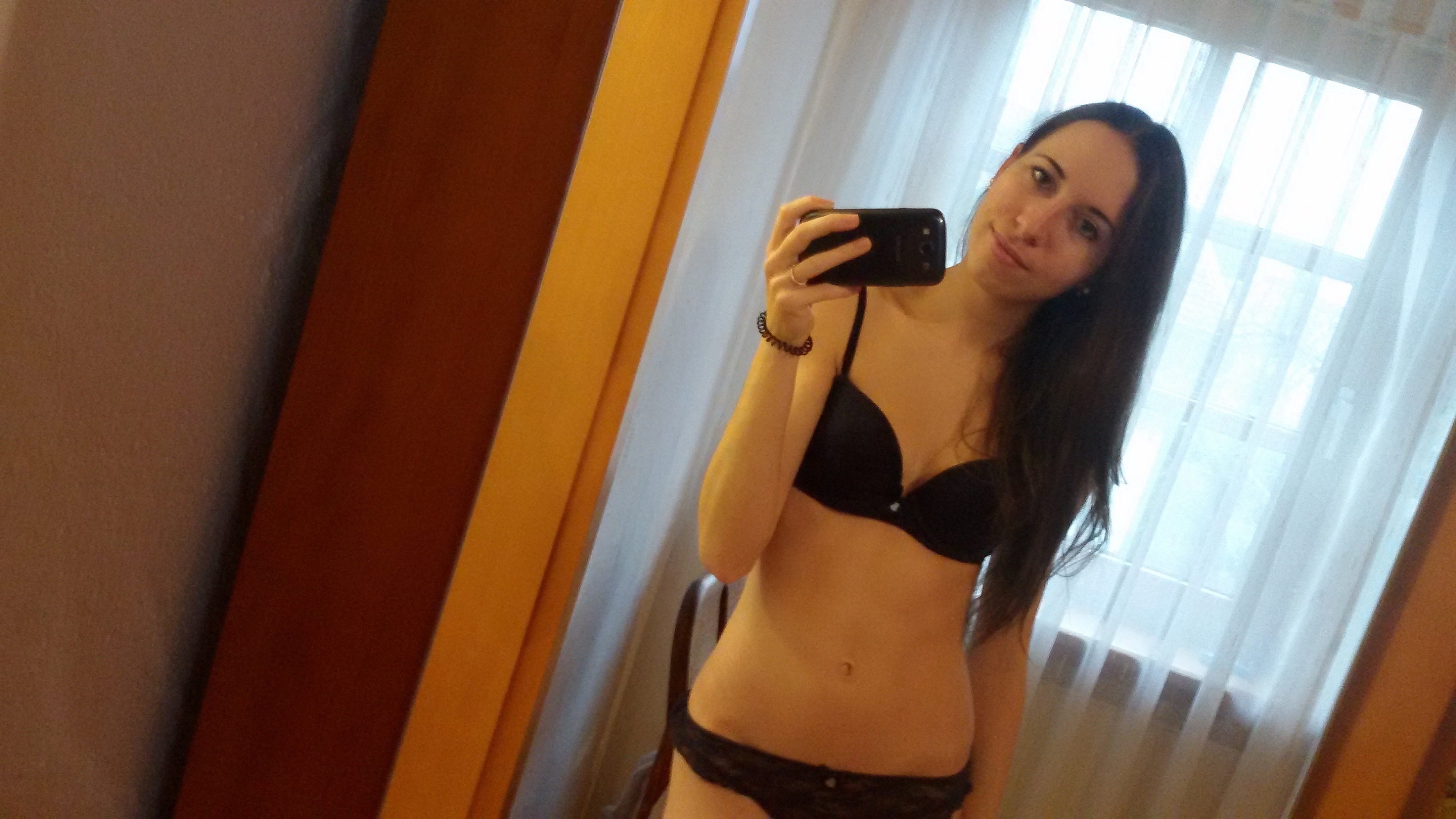 German teacher Malin posing — 16
