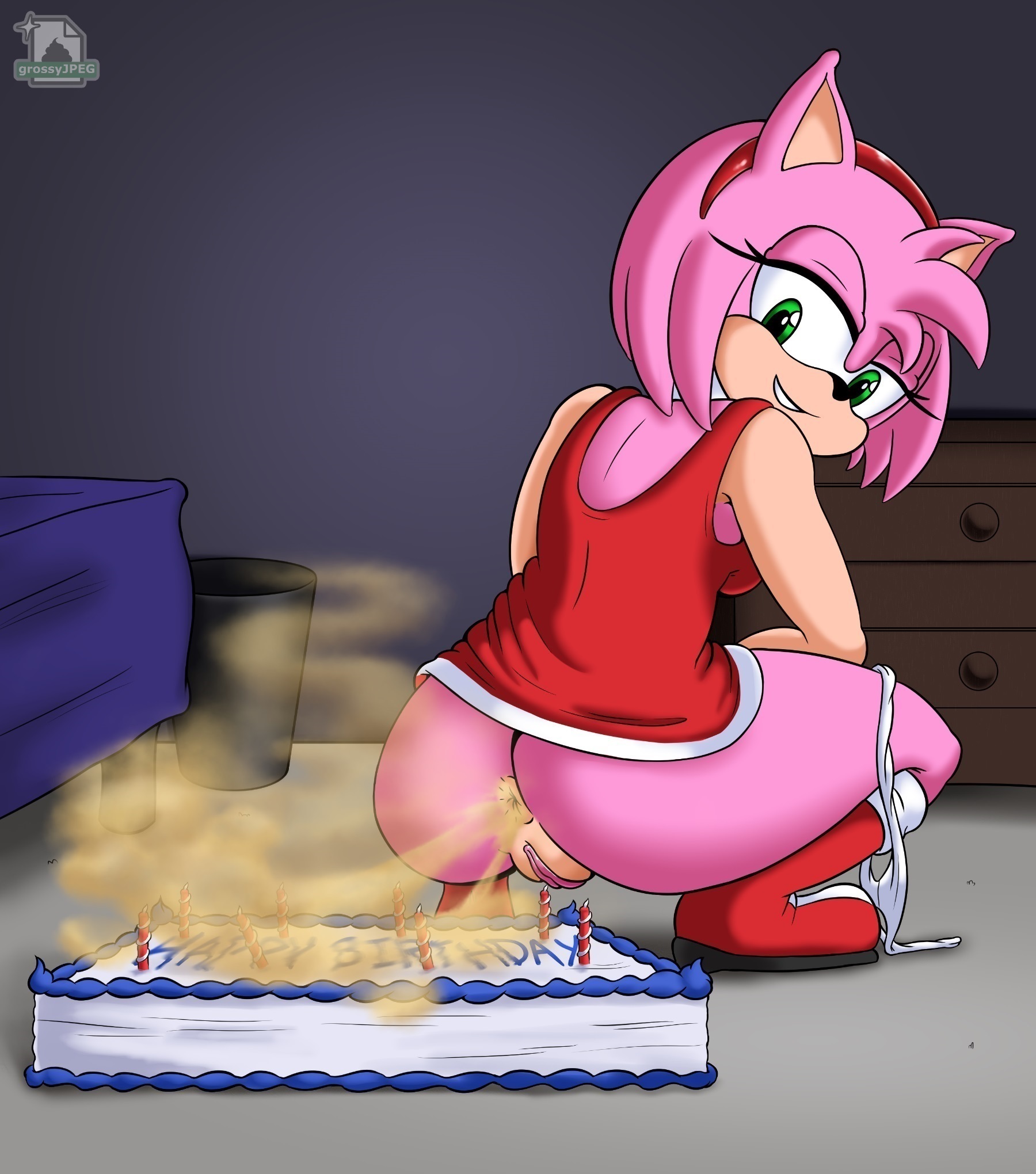 Amy Rose Farting and Pooping — 26