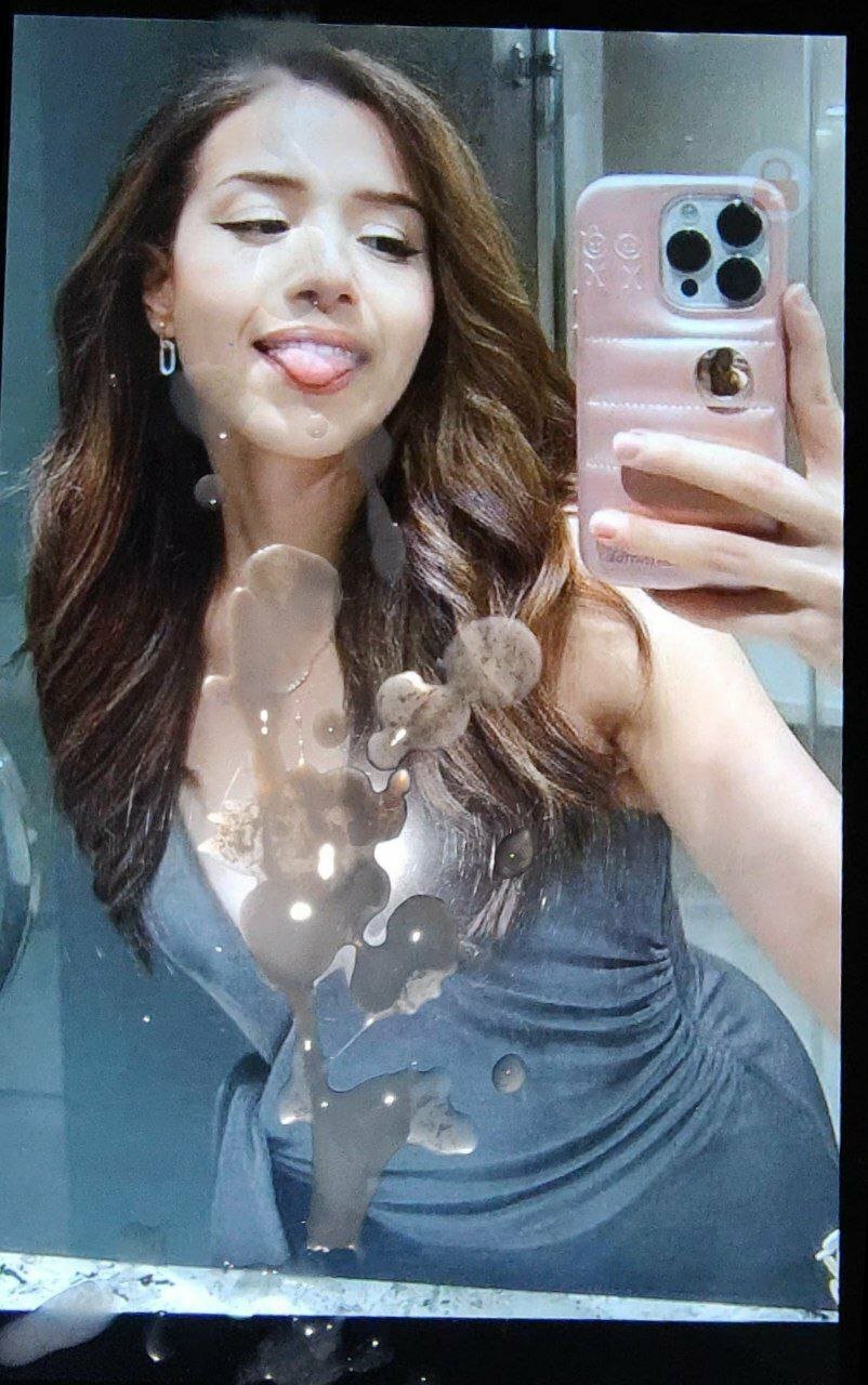 Enjoying my Precum while Edging to Pokimane — 13