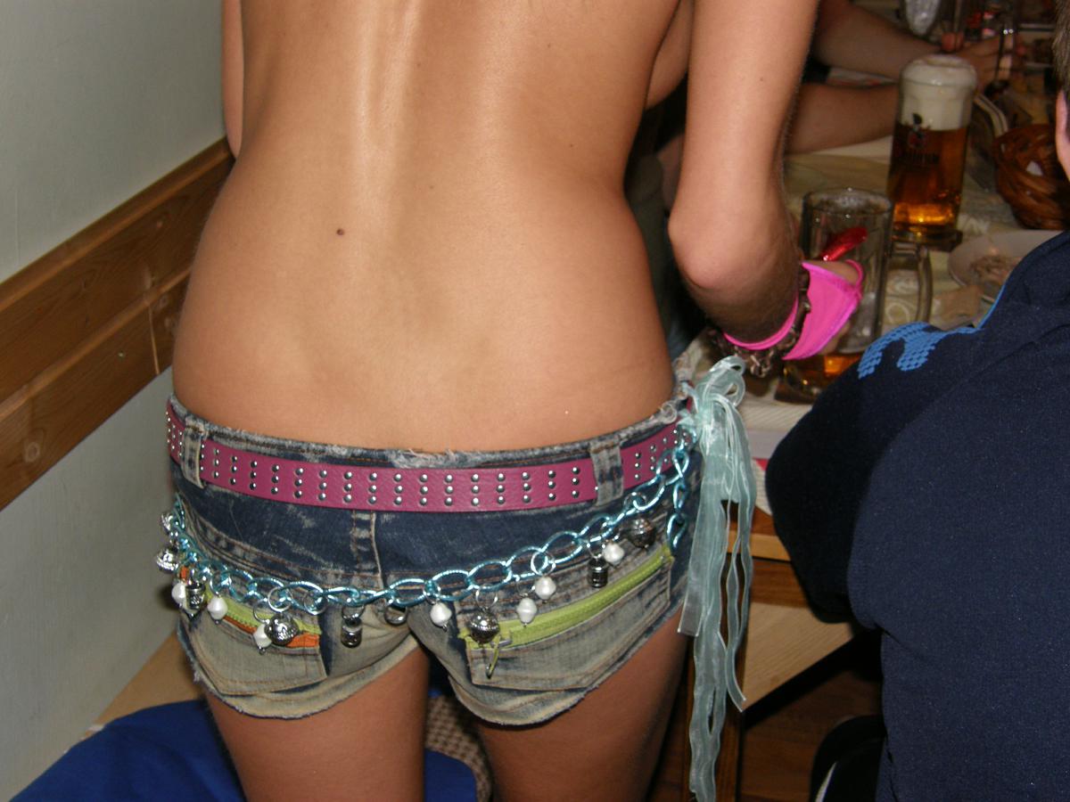 Czech Topless Waitress in Striptease Club — 47