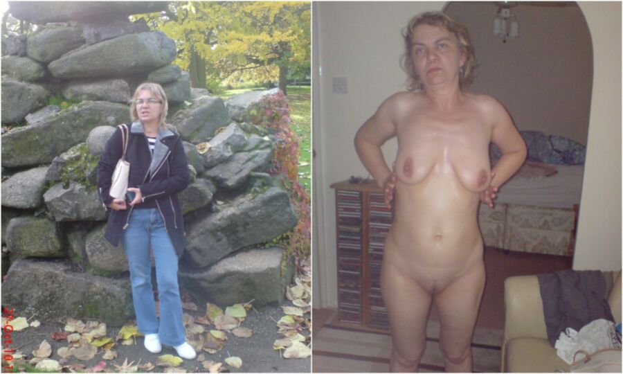 Polish amateur Ewa dressed / undressed — 22
