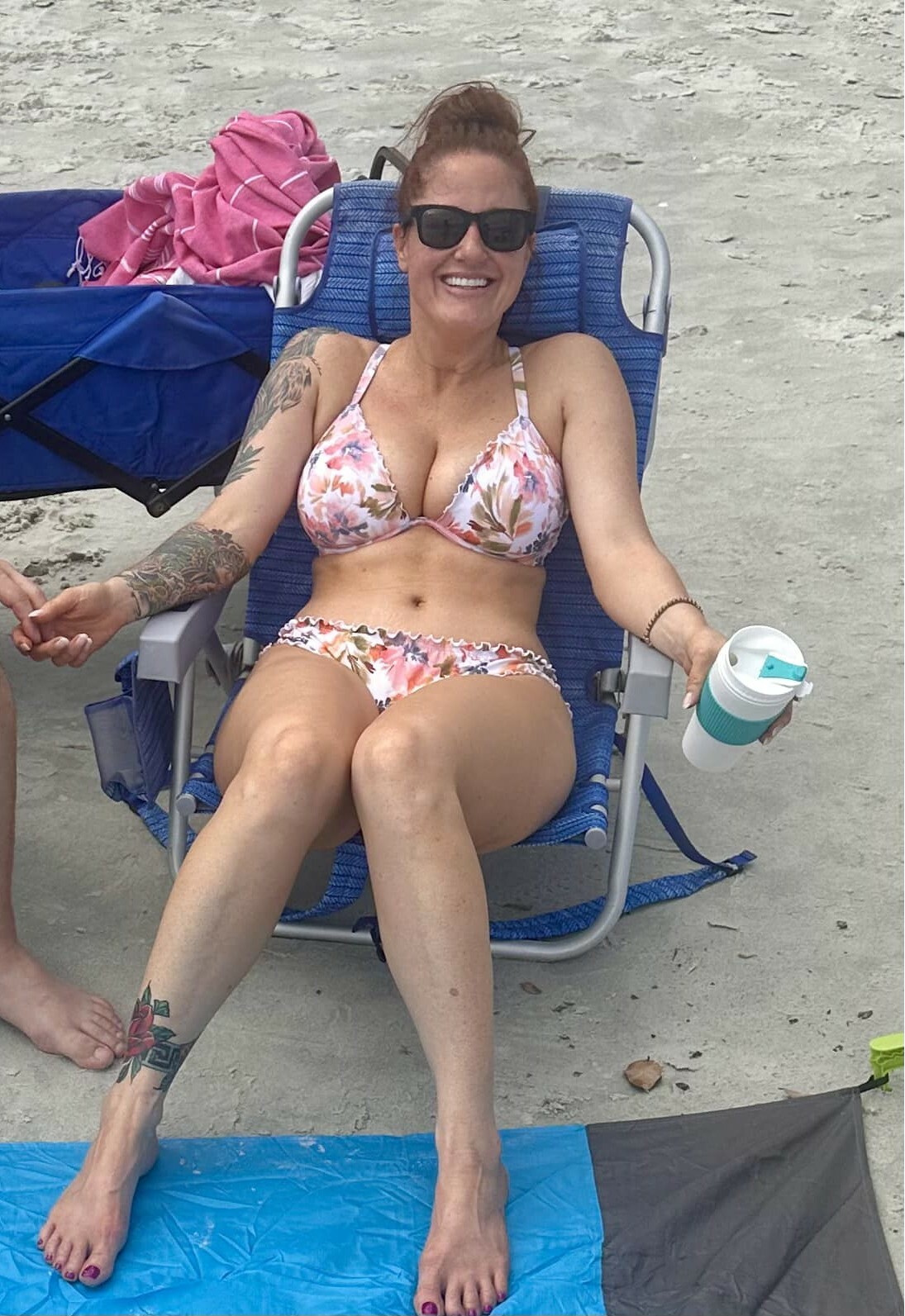 Angel redhead milf sexy legs/feet/face — 32
