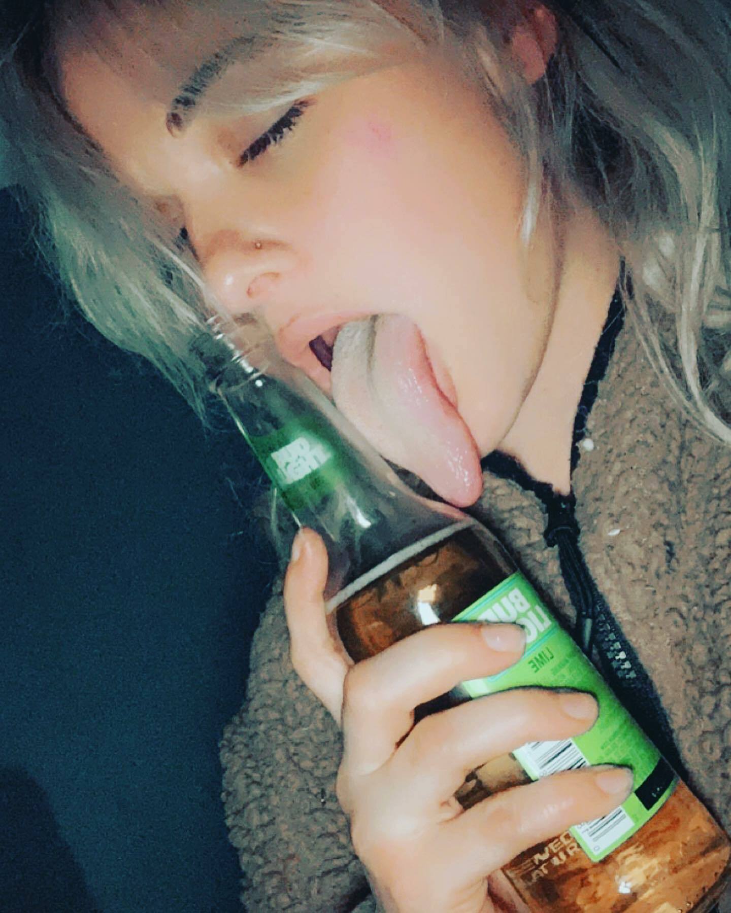 Young Milf with long tongue shows you where to cum — 16