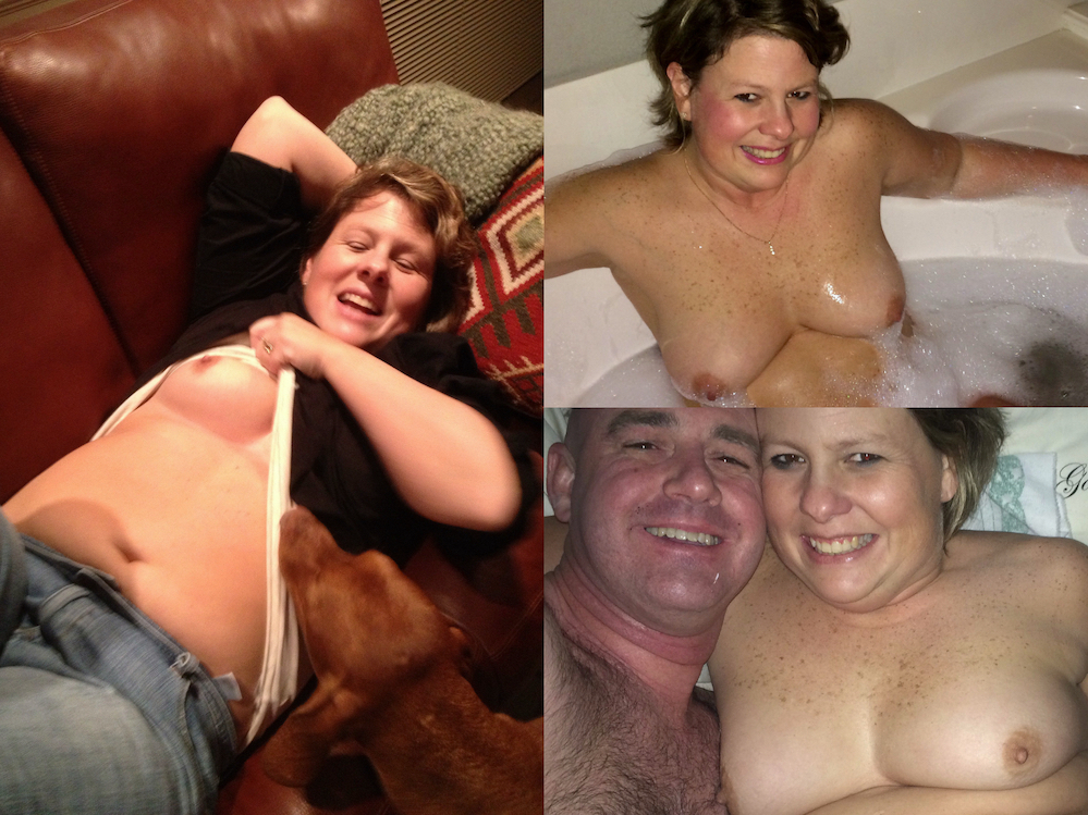 Texas Hubby shares his naked wife, Laura — 21