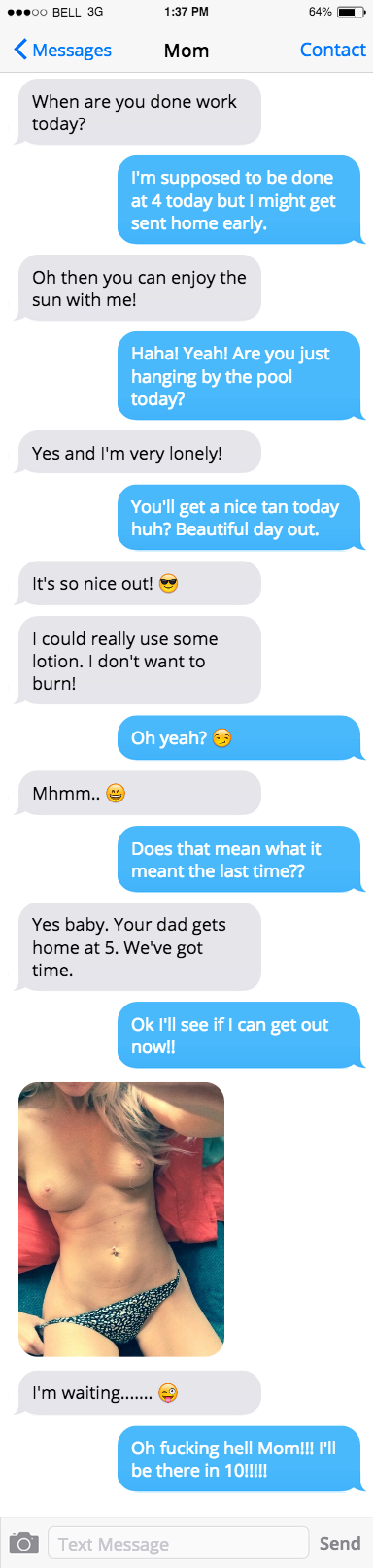L lost bet-group sext w/ son+friends — 54